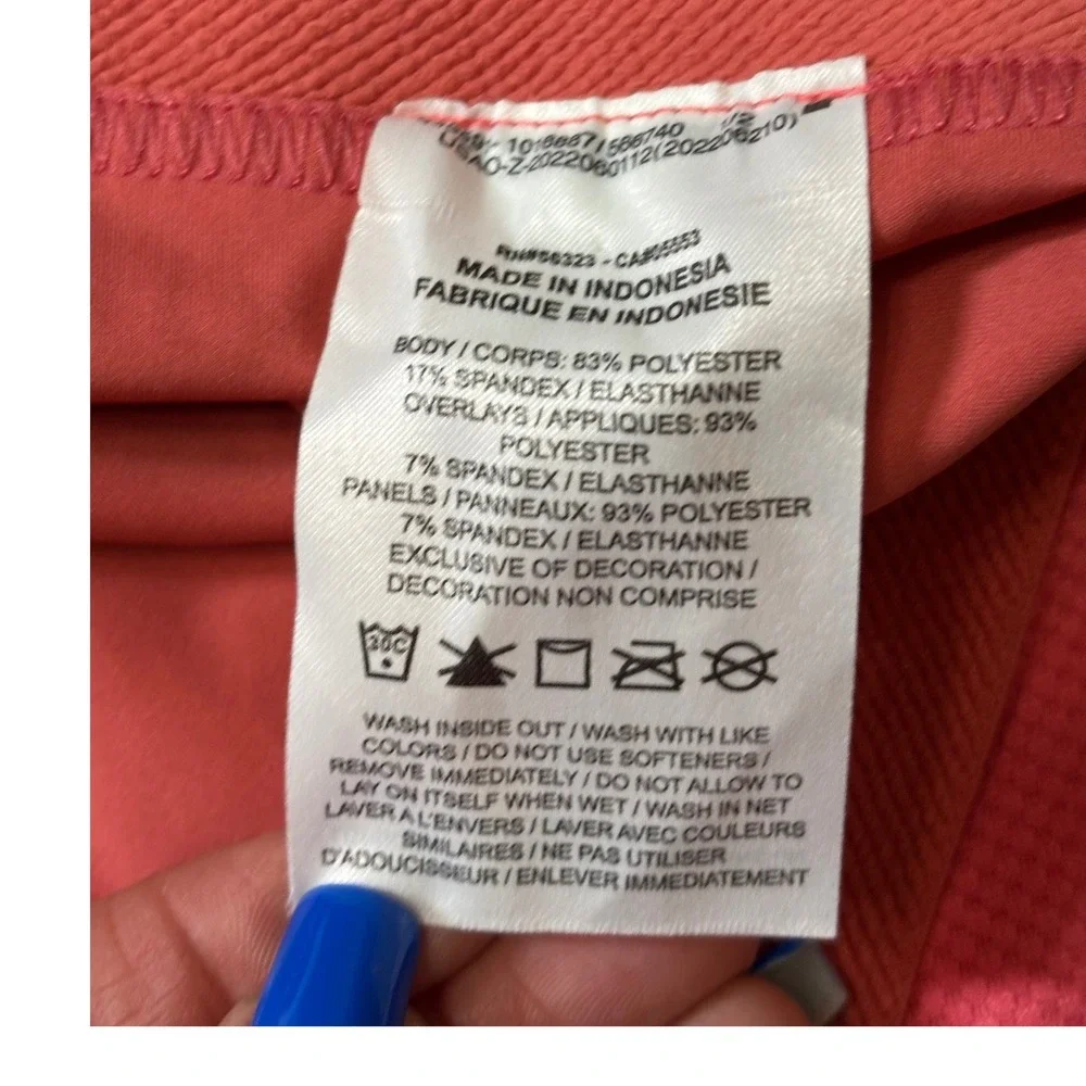 Nike Pro Dri-FIT High Waisted Leggings Womens M Red Rust Crop DX0063-655